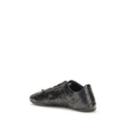 Schwarze Sneaker aus Leder 856694WZENC1080