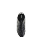 Schwarze Sneaker aus Leder 856694WZENC1080