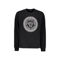 Schwarzer Baumwoll-Sweatshirt
