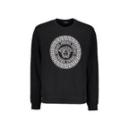 Schwarzer Baumwoll-Sweatshirt