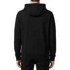 Schwarzer Baumwoll-Hoodie