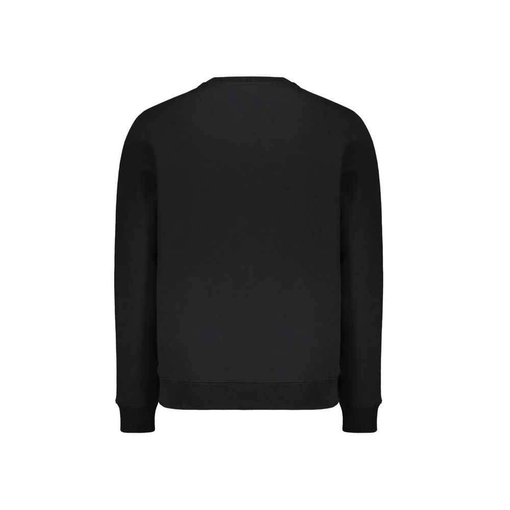 Schwarzer Baumwoll-Sweatshirt