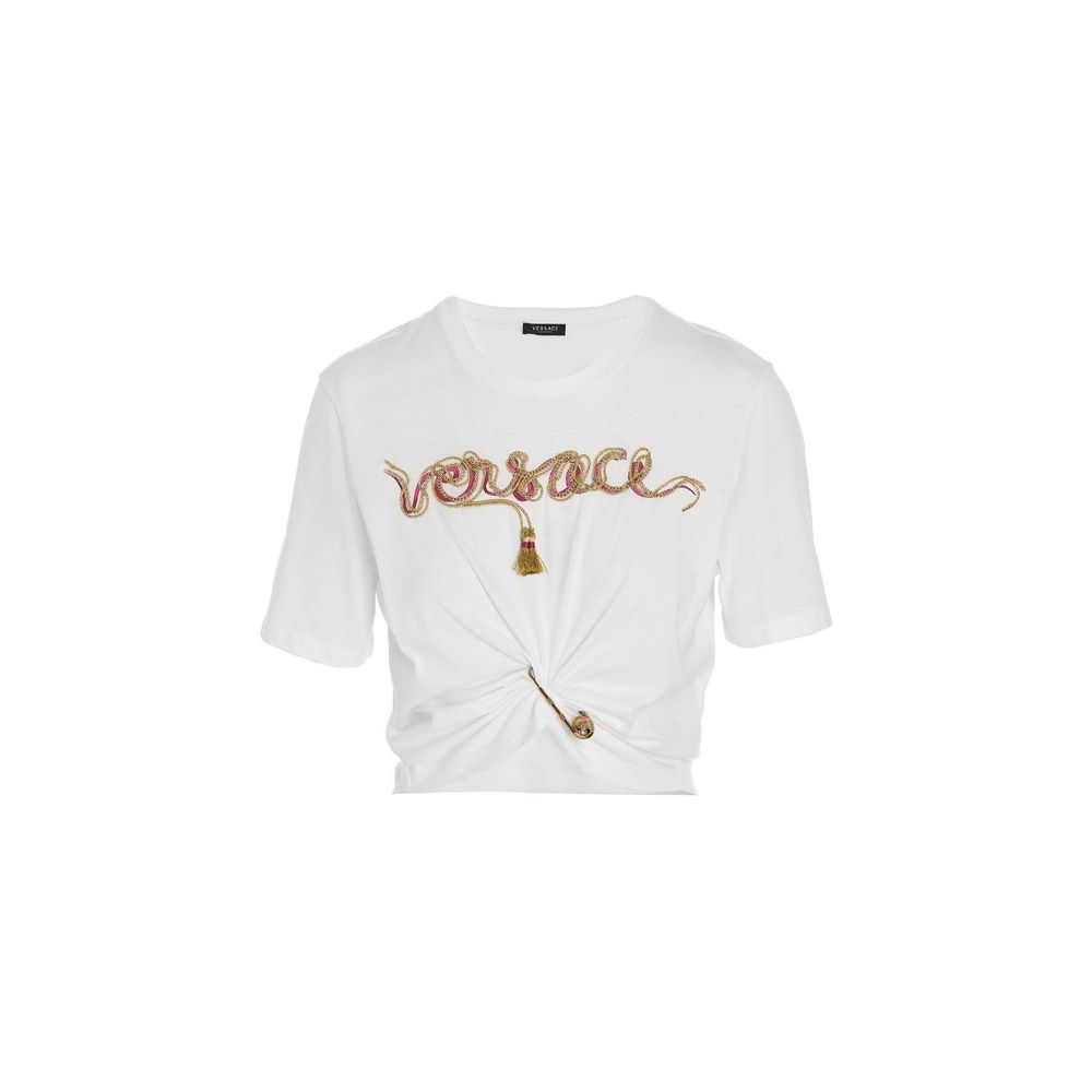Weißes Baumwoll-T-Shirt