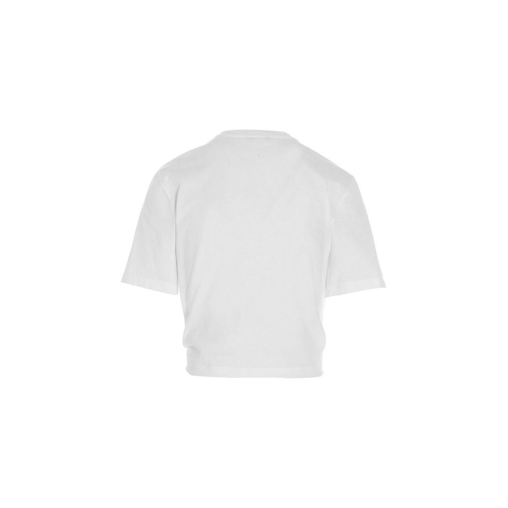 Weißes Baumwoll-T-Shirt