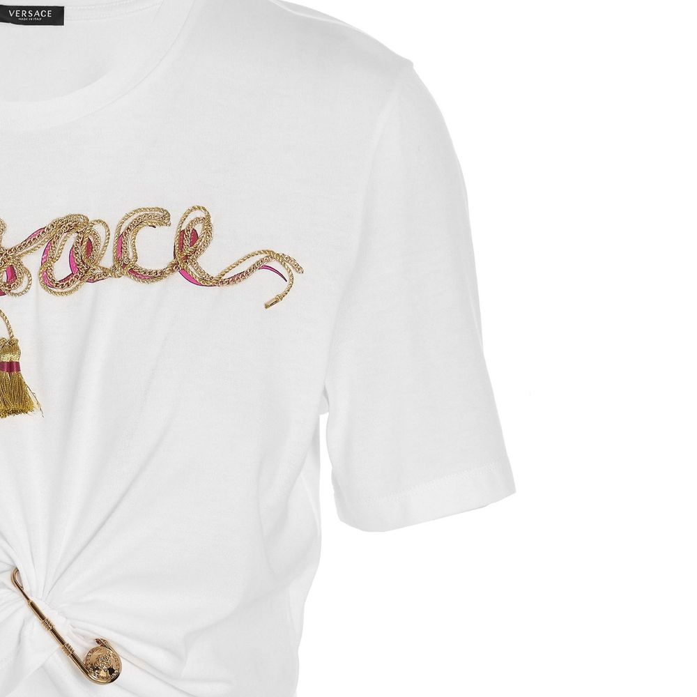 Weißes Baumwoll-T-Shirt