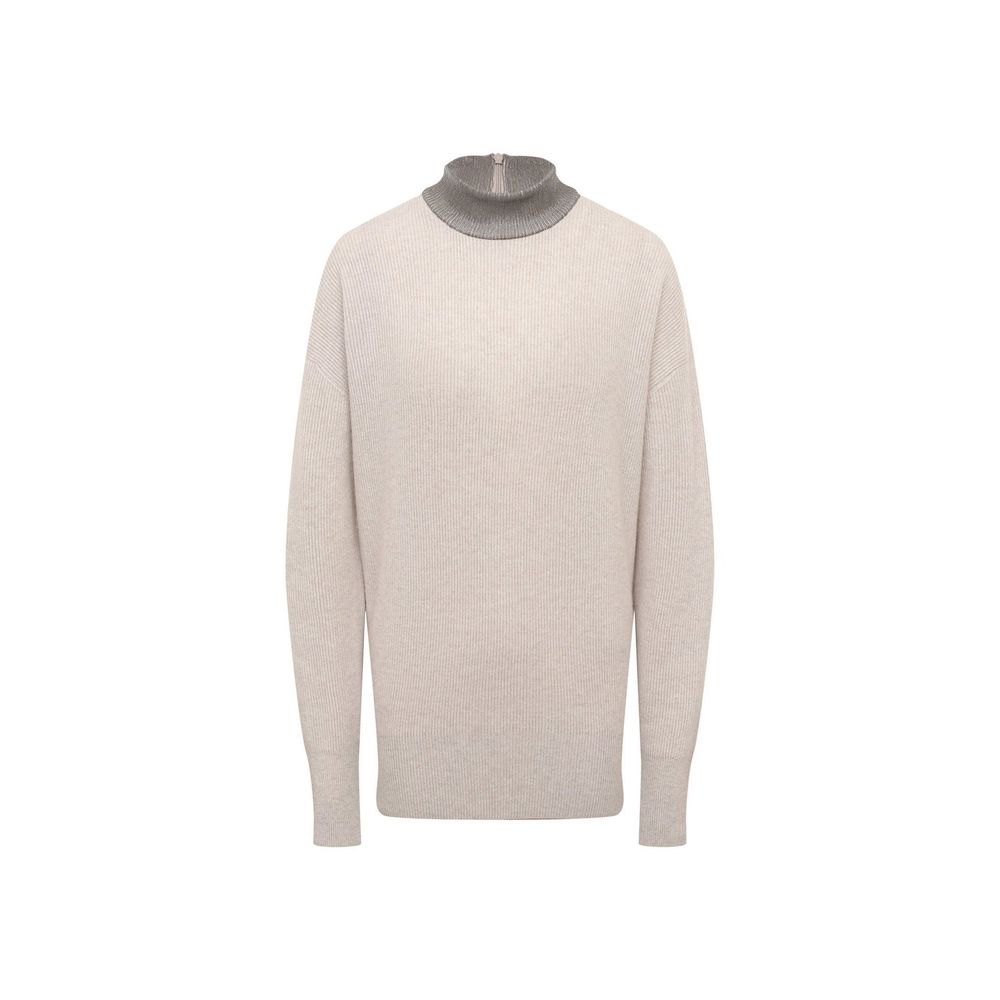 Beiger Kaschmirpullover