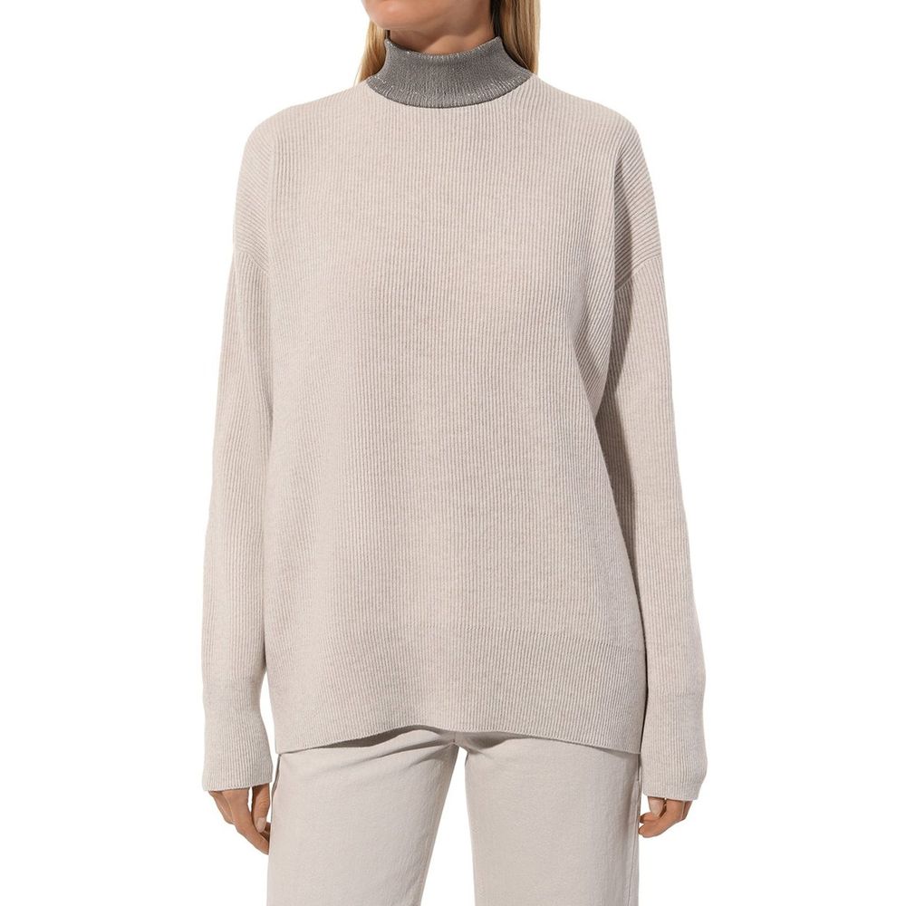 Beiger Kaschmirpullover