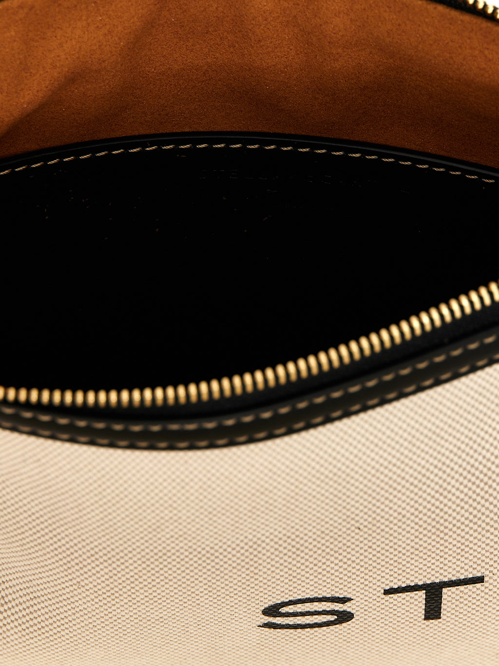 Beige Cotton Clutch Bag