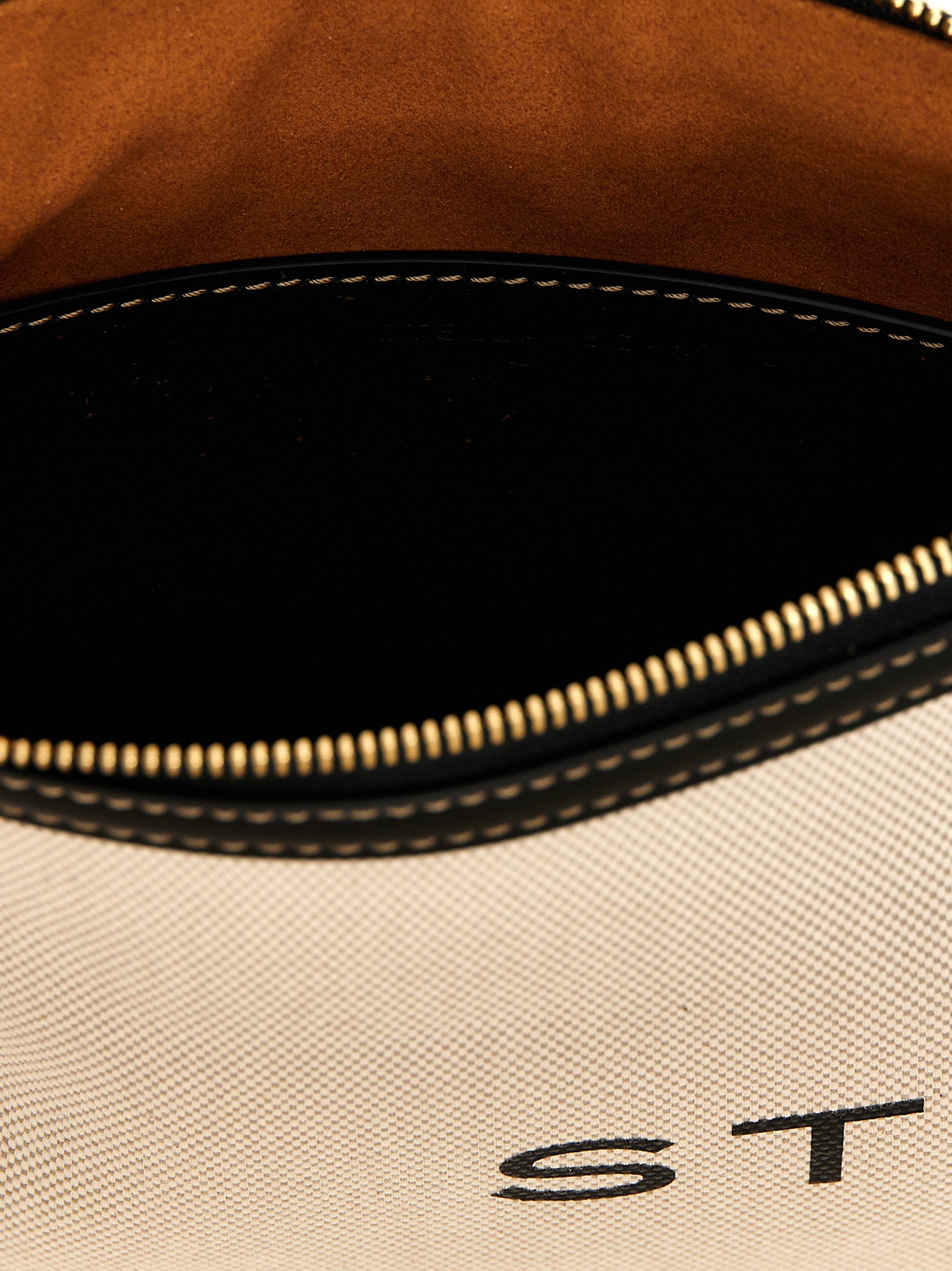 Beige Cotton Clutch Bag