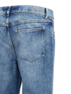Blaue Jeans aus Baumwolle im geraden Schnitt