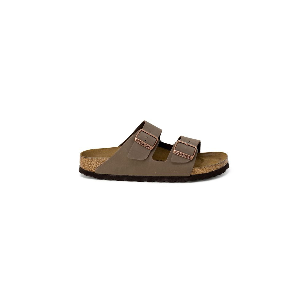 Braune Leder-Slipper Birkenstock