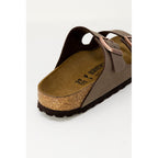 Braune Leder-Slipper Birkenstock