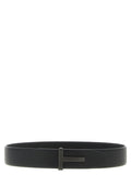 Schwarzer Gürtel aus Leder 325830