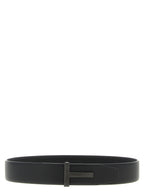 Schwarzer Gürtel aus Leder 325830