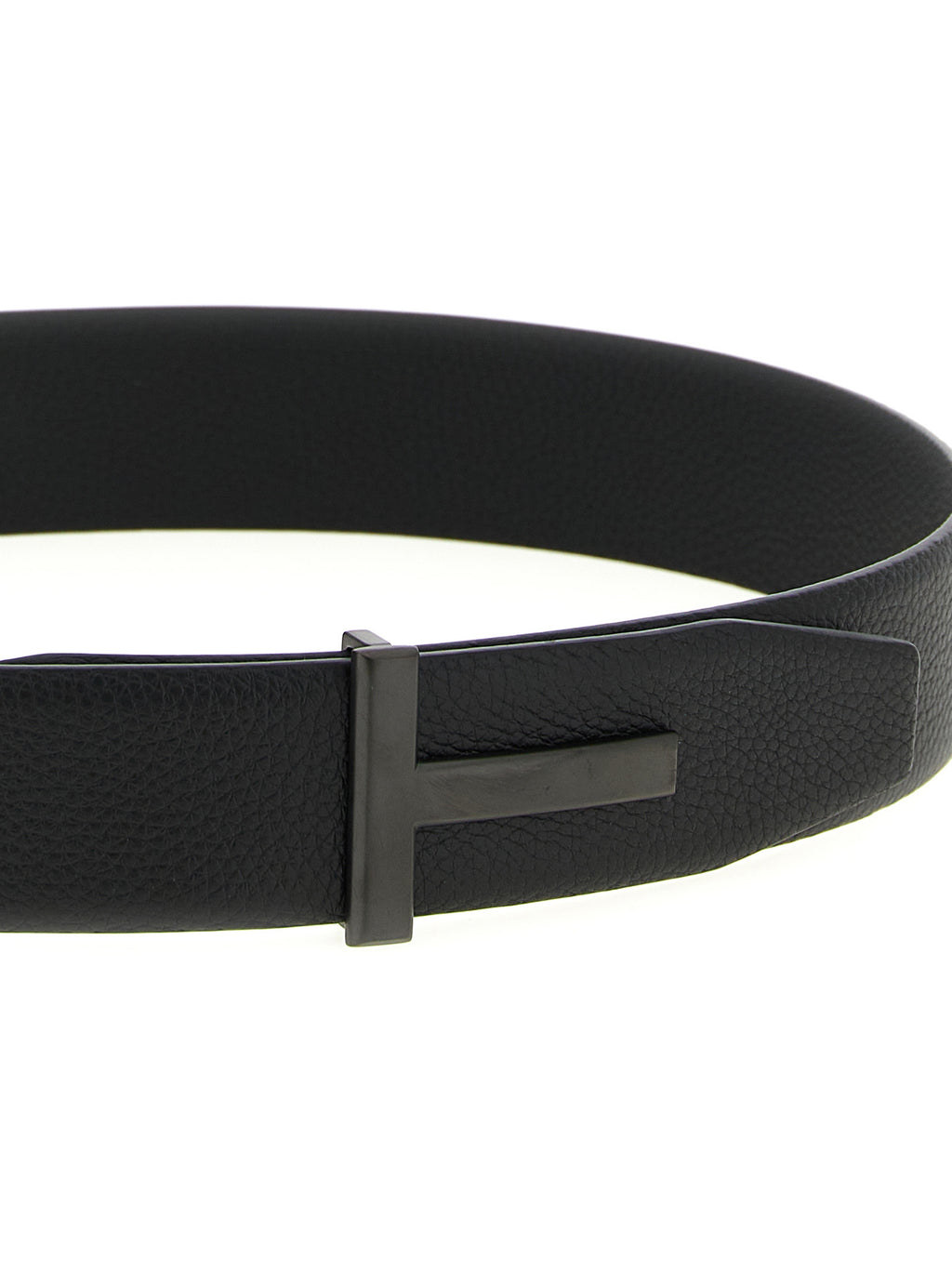 Schwarzer Gürtel aus Leder 325830
