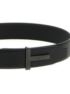 Schwarzer Gürtel aus Leder 325830