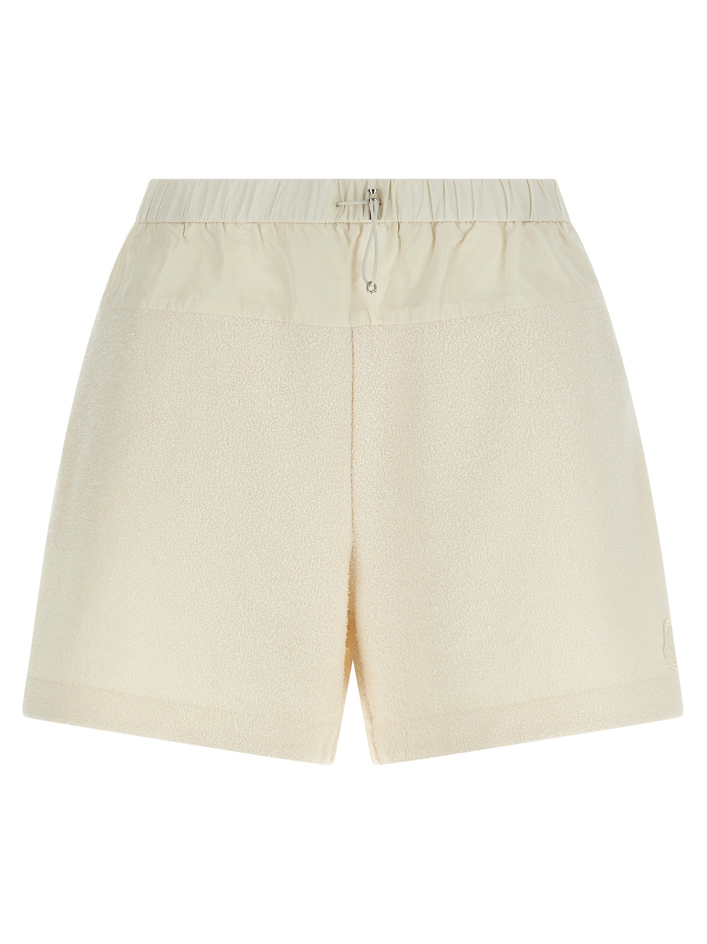Weiße Bermuda-Shorts aus Polyester