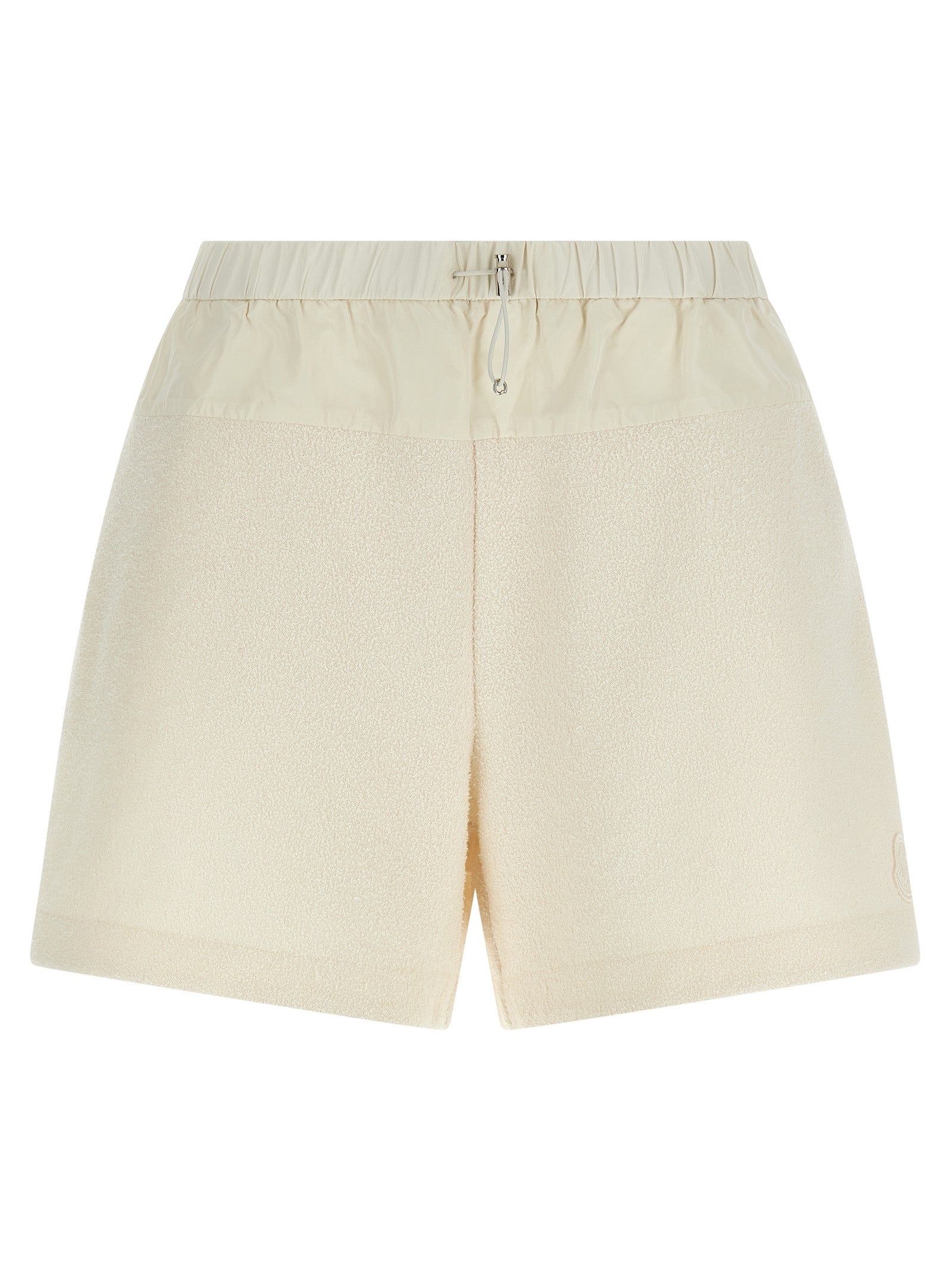Weiße Bermuda-Shorts aus Polyester