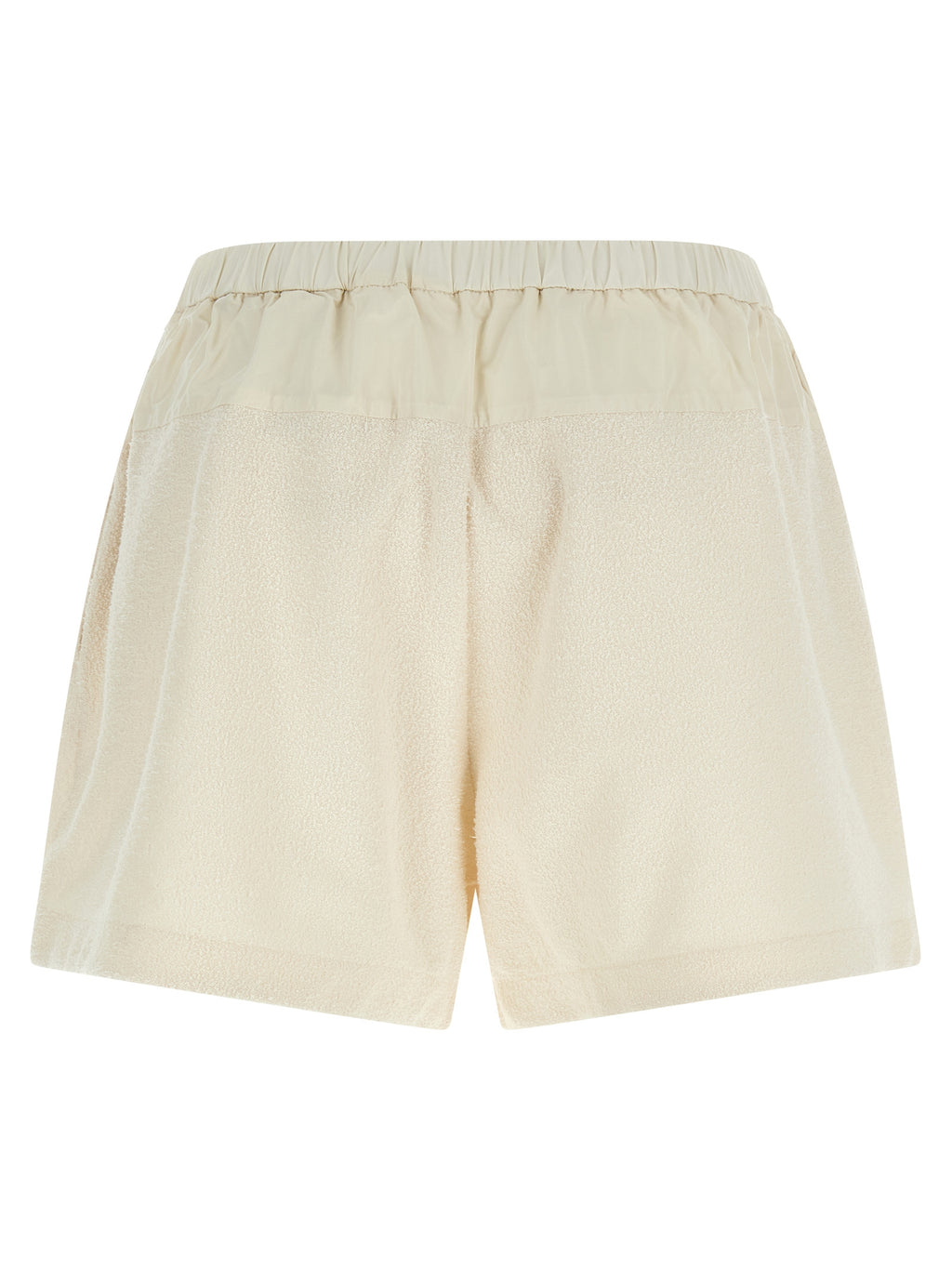 Weiße Bermuda-Shorts aus Polyester