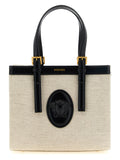 Beige Leinen-Tragetasche