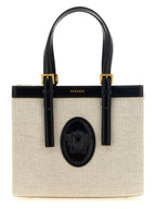 Beige Leinen-Tragetasche