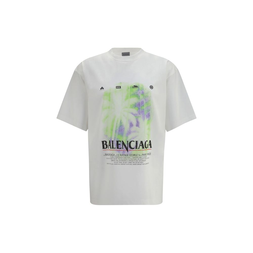 Weißes Baumwoll-T-Shirt