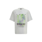 Weißes Baumwoll-T-Shirt