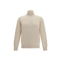 Beige Kaschmir-Rollkragenpullover