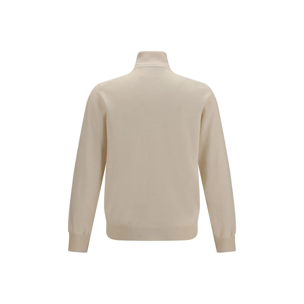 Beige Kaschmir-Rollkragenpullover