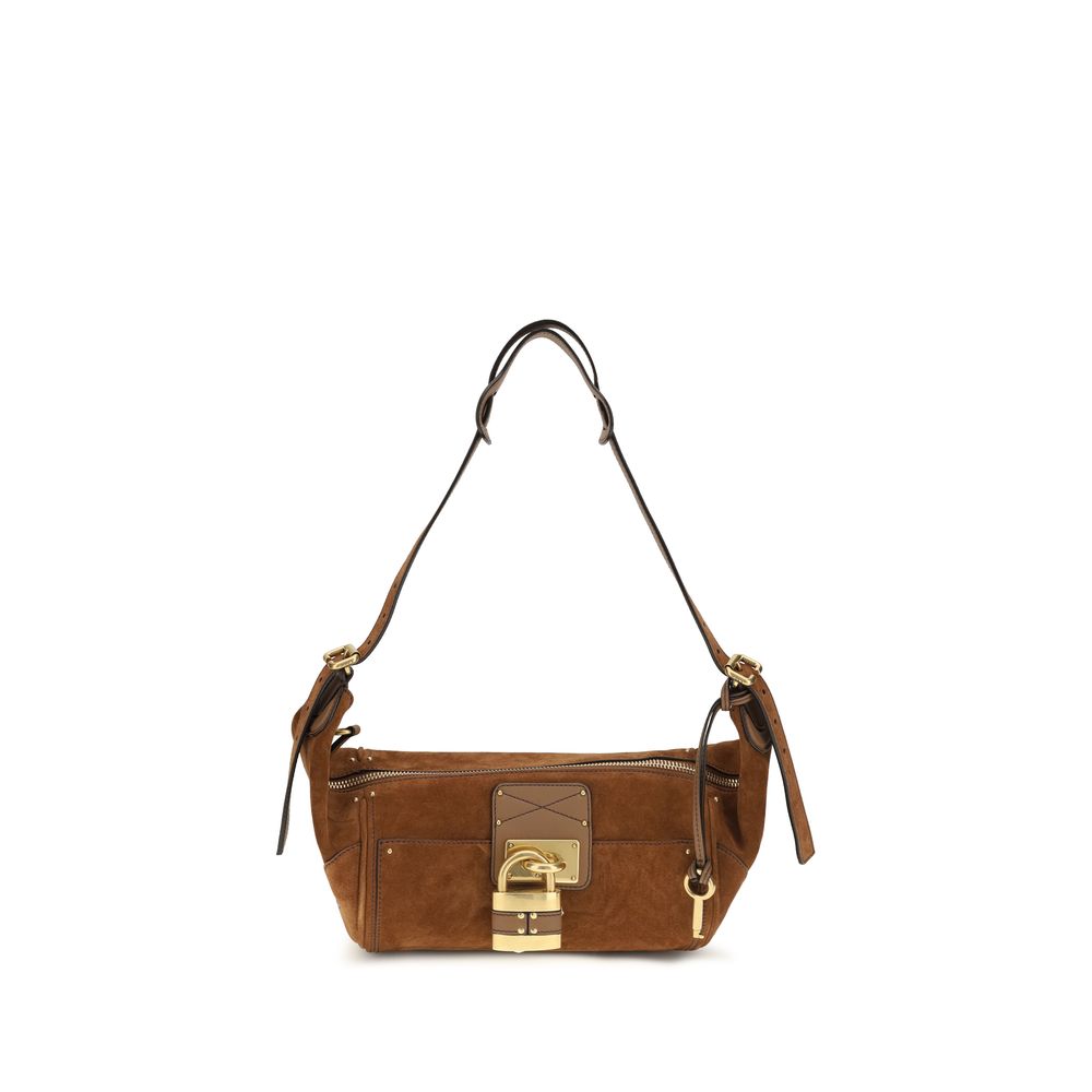 Braune Kalbsleder Bos Taurus Schultertasche