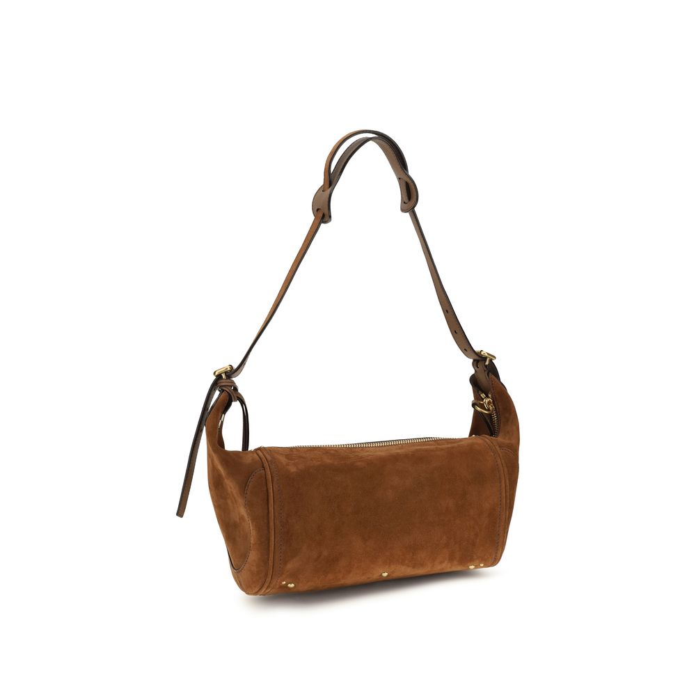 Braune Kalbsleder Bos Taurus Schultertasche