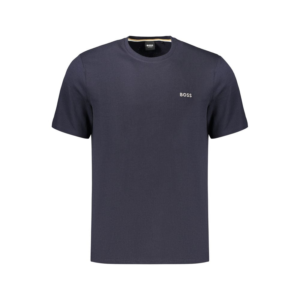 Blaues Baumwoll-T-Shirt für Herren