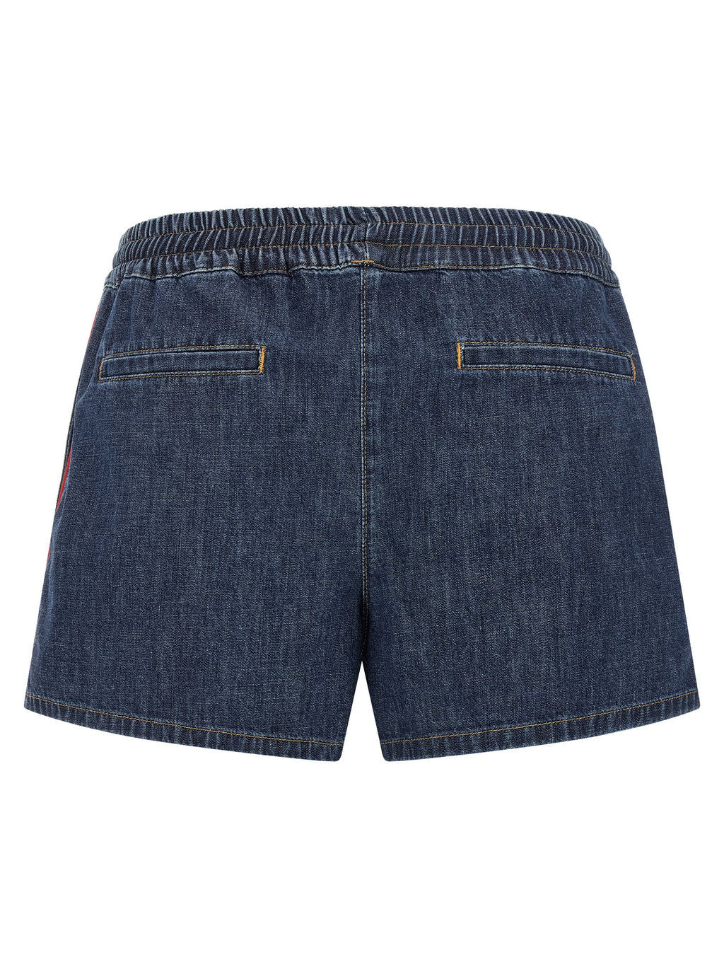 Blaue Baumwoll-Bermudashorts
