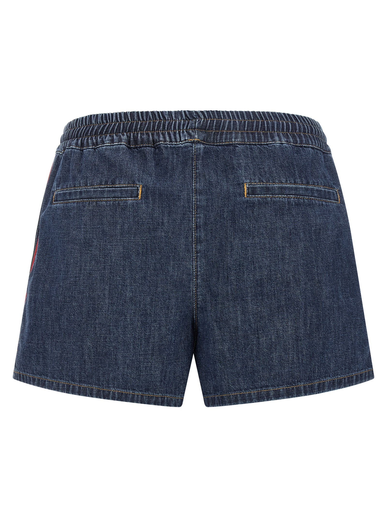 Blaue Baumwoll-Bermudashorts