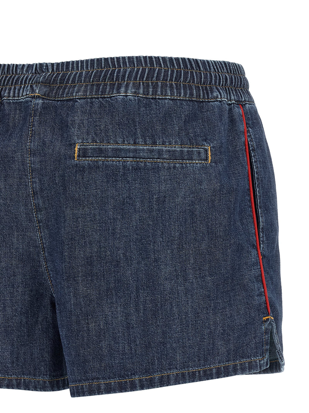 Blaue Baumwoll-Bermudashorts