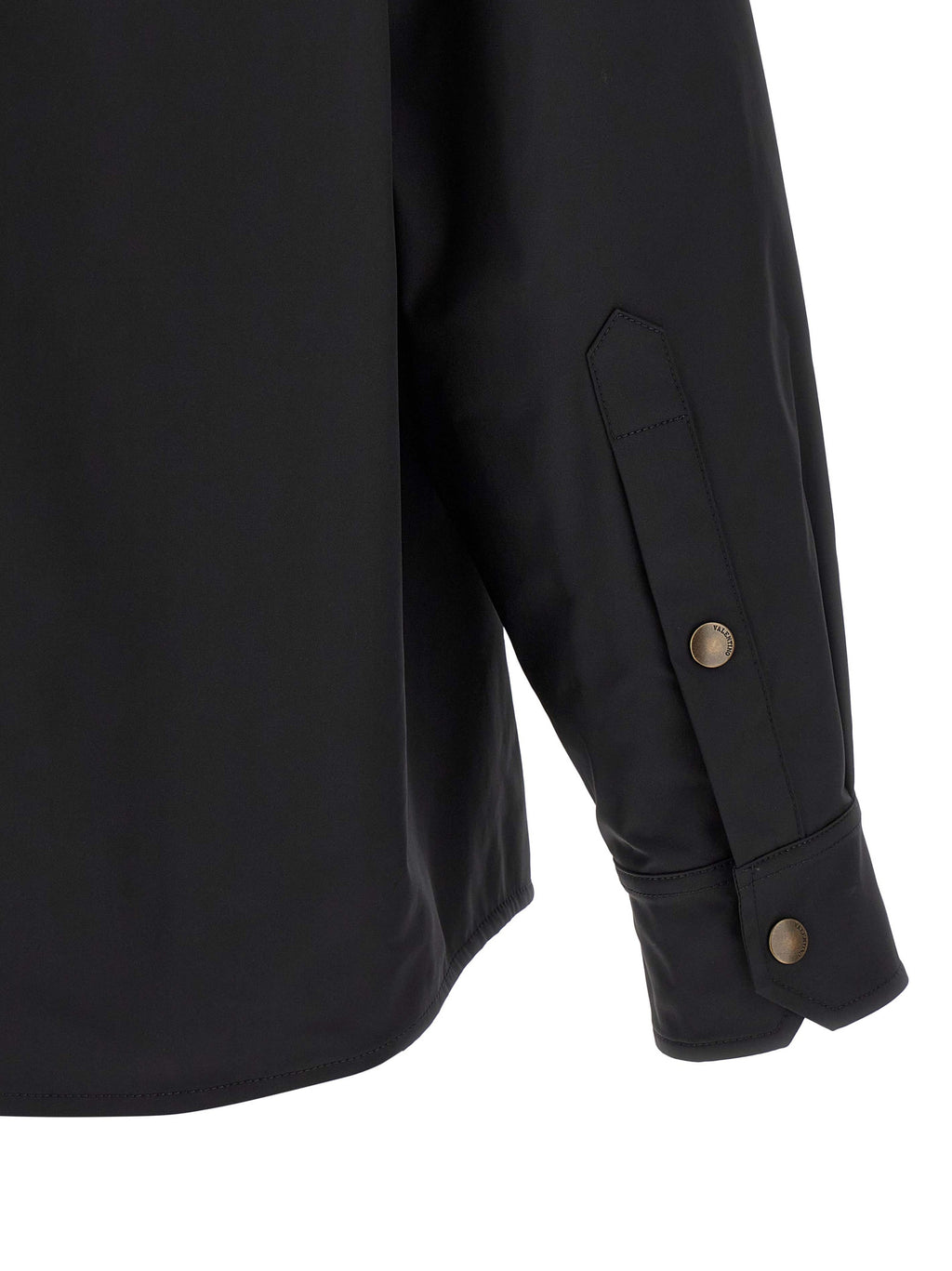 Schwarze Polyester-Jacke