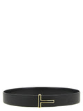 Schwarzer Gürtel aus Leder 337134