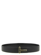 Schwarzer Gürtel aus Leder 337134