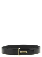 Schwarzer Gürtel aus Leder 337134
