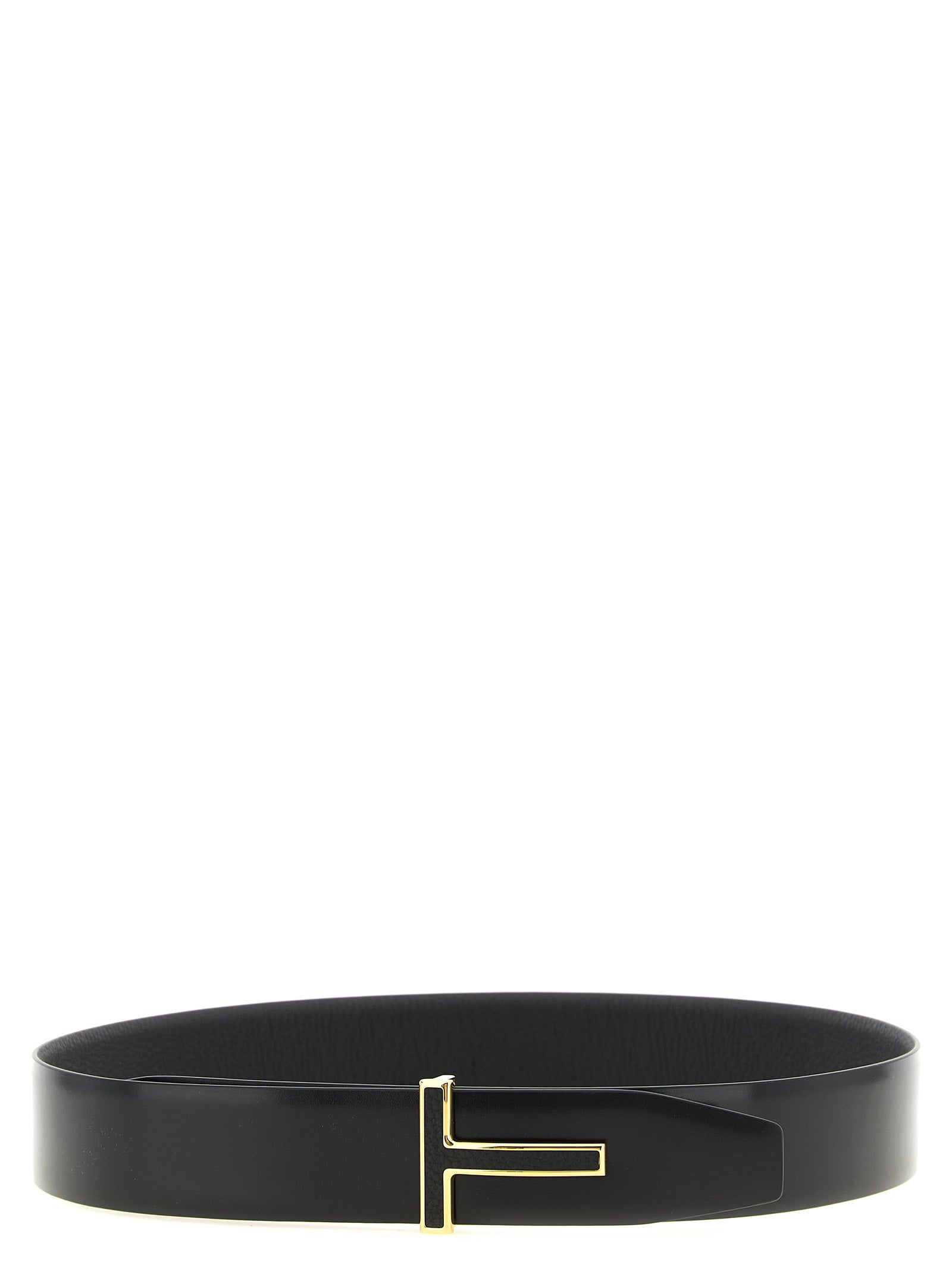 Schwarzer Gürtel aus Leder 337134