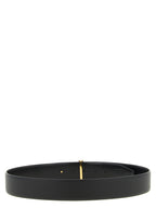 Schwarzer Gürtel aus Leder 337134