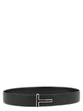 Schwarzer Gürtel aus Leder 337135