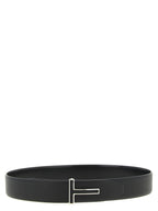 Schwarzer Gürtel aus Leder 337135