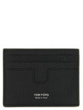 Schwarzes Kartenetui aus Leder 337138BM
