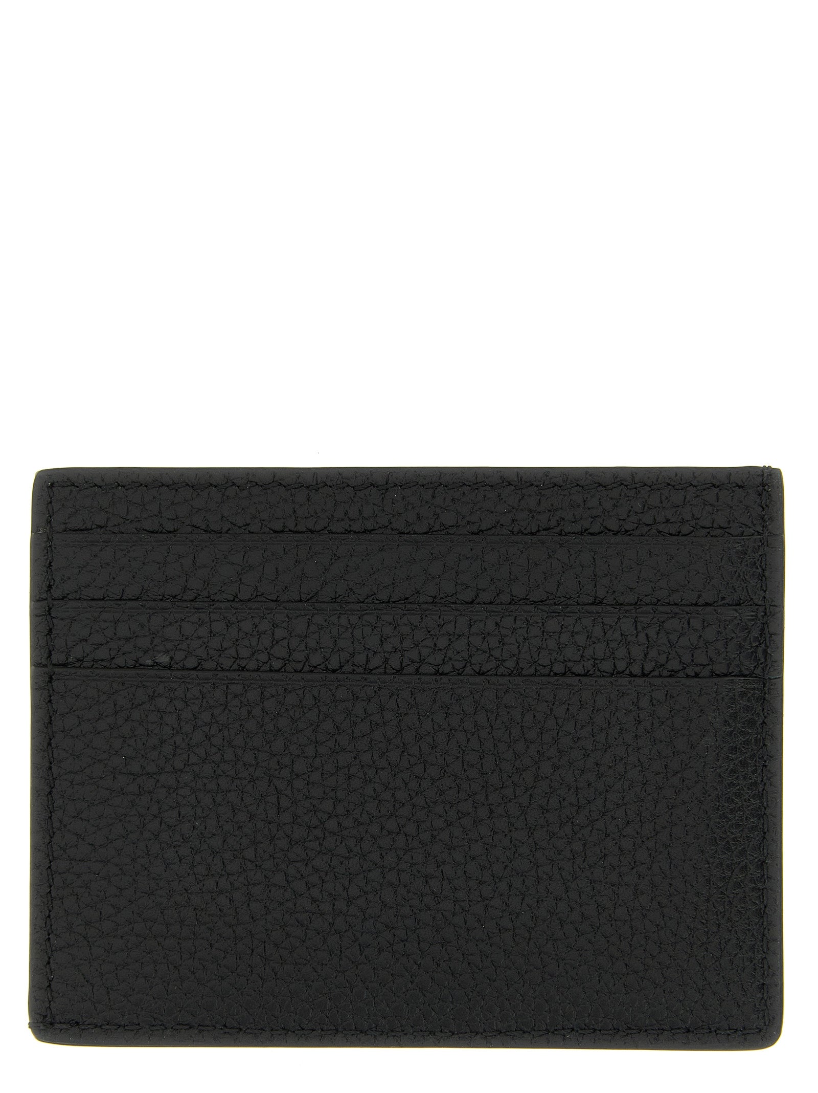 Schwarzes Kartenetui aus Leder 337138BM