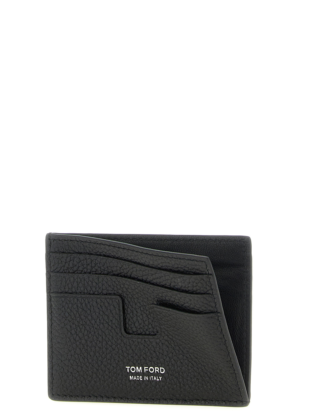 Schwarzes Kartenetui aus Leder 337138BM