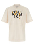 Weißes Baumwoll-T-Shirt