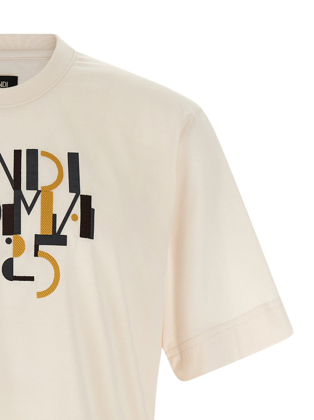 Weißes Baumwoll-T-Shirt