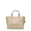 Beige Stoff-Handtasche