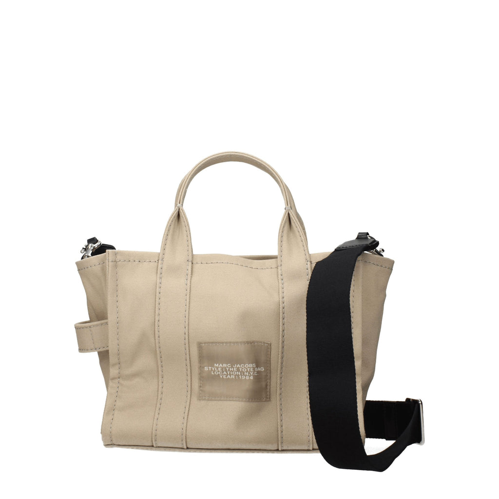 Beige Stoff-Handtasche